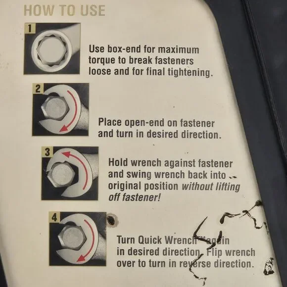 Vintage Craftsman 6 Pc Professional Quick Wrench Set SAE 42356 USA Made 5/8-5/16 - Picture 10 of 16